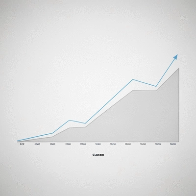 Chart depicting stable, conservative investment growth with minimal volatility